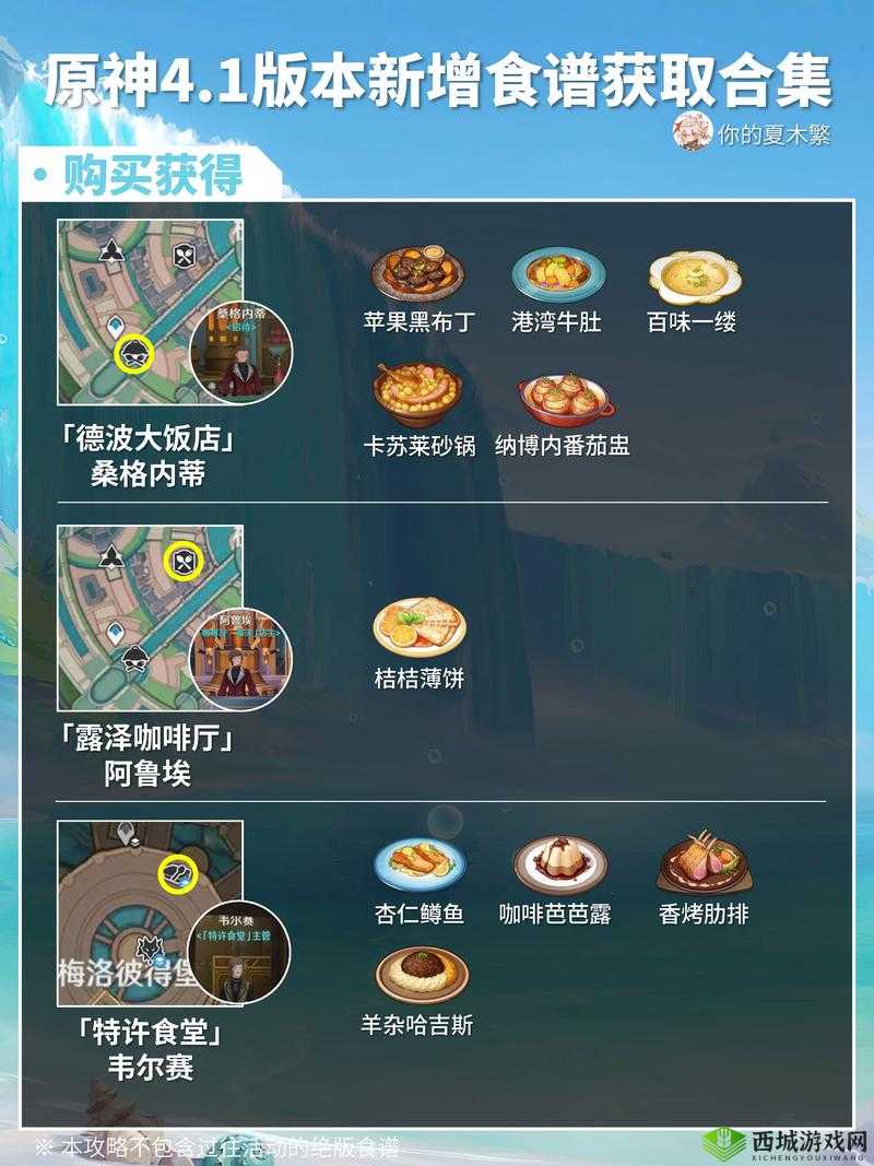 原神金枪鱼寿司食谱获取方法详解及其在游戏资源管理中的战略重要性